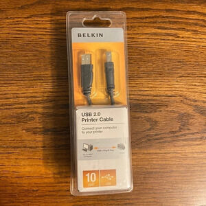 Belkin USB 2.0 10ft printer cable​